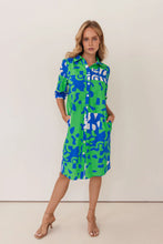 Load image into Gallery viewer, Kaleido - Button Dress - Puzzle Print