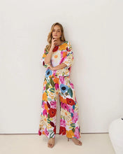 Load image into Gallery viewer, Kaleido - Linen Split Leg Pant - Bloom Burst