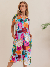 Load image into Gallery viewer, Kaleido - Short Sleeve Dress - Bloom Burst