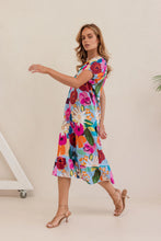 Load image into Gallery viewer, Kaleido - Short Sleeve Dress - Bloom Burst