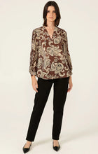 Load image into Gallery viewer, Sacha Drake - Alexia Blouse - Cocoa Cream Paisley
