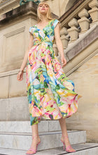 Load image into Gallery viewer, Sacha Drake - Dahlia Midi Dress - Watercolour Floral