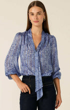 Load image into Gallery viewer, Sacha Drake - Mountain Blue Bird Blouse - Periwinkle Flower
