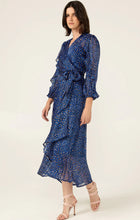 Load image into Gallery viewer, Sacha Drake - Shona Midi Wrap Dress - Cobalt Pink