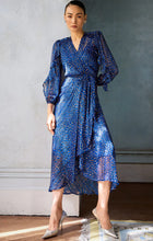 Load image into Gallery viewer, Sacha Drake - Shona Midi Wrap Dress - Cobalt Pink