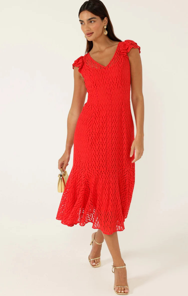 open lace back dress Sacha Drake