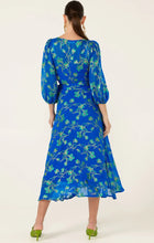 Load image into Gallery viewer, Sacha Drake - Water Lily Wrap Dress - Cobalt Jade Floral