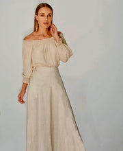 Load image into Gallery viewer, Ladli - Midi Ivy Skirt - Natural Linen