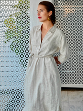 Load image into Gallery viewer, Ladli - Safari Dress Midi - Natural inen