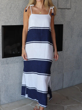 Load image into Gallery viewer, Luoni - Tia Dress - Thick Stripe Navy