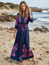 Load image into Gallery viewer, Lola - Mary Veronika Dress - Navy/Pink
