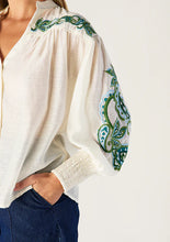 Load image into Gallery viewer, MOS - Porto Embroidery Blouse - Ecru