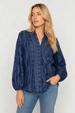 Load image into Gallery viewer, Mos Mosh - Gata Blouse - Crown Blue