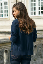 Load image into Gallery viewer, Mos Mosh - Tani V-Neck Knit - Salute Navy
