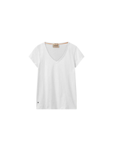 Load image into Gallery viewer, Mos Mosh - Tulli V-SS Tee - White
