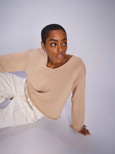 Load image into Gallery viewer, Mos Mosh - Bine LS V-Neck Knit - Sesame