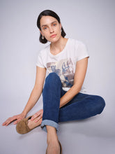 Load image into Gallery viewer, Mos Mosh - Flori O-SS Tee - Ecru