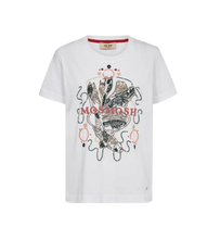 Load image into Gallery viewer, Mos Mosh - Hallin O-SS Deco Tee - White