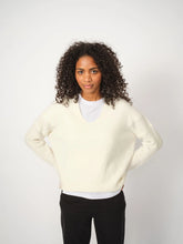 Load image into Gallery viewer, Mos Mosh - Thora V-Neck Knit - Ecru