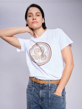 Load image into Gallery viewer, Mos Mosh - Zano O-SS Embroidery Tee - White