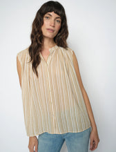 Load image into Gallery viewer, Mos Mosh - Amelia Stripe Sleeveless Blouse - Sesame