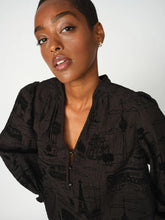 Load image into Gallery viewer, Mos Mosh - Tazzin Tale Light Blouse - Black
