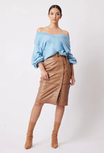 Load image into Gallery viewer, Once Was - Getty V-Neck Knit - Chambray