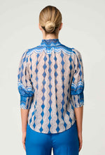 Load image into Gallery viewer, Once Was - Oleander Placement Blouse - Marrakech Topaz