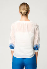 Load image into Gallery viewer, Once Was - Sakina Placement Blouse - Ivory Jade