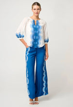 Load image into Gallery viewer, Once Was - Sakina Placement Blouse - Ivory Jade