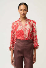 Load image into Gallery viewer, Once Was - Audrey Blouse - Crimson Palms