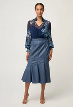 Load image into Gallery viewer, Once Was - Colette Viscose Chiffon Blouse - Moonlit Batik