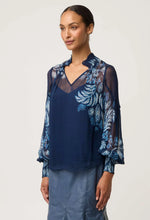 Load image into Gallery viewer, Once Was - Colette Viscose Chiffon Blouse - Moonlit Batik