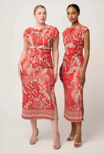 Load image into Gallery viewer, Once Was - Monique Column Dress - Crimson Palms