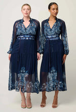 Load image into Gallery viewer, Once Was - Sloane Viscose Chiffon Dress - Moonlit Batik