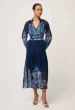 Load image into Gallery viewer, Once Was - Sloane Viscose Chiffon Dress - Moonlit Batik