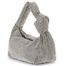 Load image into Gallery viewer, Olga Berg - Polly Crystal Shoulder Bag - Silver