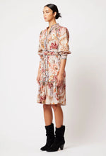 Load image into Gallery viewer, Once Was - Atlas Contrast Sleeve Dress - Aries Floral