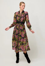 Load image into Gallery viewer, Once Was - Esmeralda Cotton Silk Dress - Winter Granadilla
