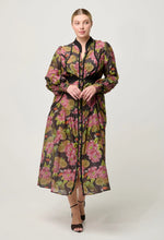 Load image into Gallery viewer, Once Was - Esmeralda Cotton Silk Dress - Winter Granadilla