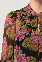Load image into Gallery viewer, Once Was - Estrella Braided Neck Blouse - Winter Granadilla
