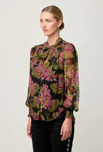 Load image into Gallery viewer, Once Was - Estrella Braided Neck Blouse - Winter Granadilla
