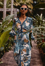 Load image into Gallery viewer, Once Was - Kimona Cotton Silk Coat Dress - Tukano Print