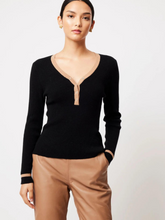 Load image into Gallery viewer, Once Was - Nova Merino Knit - Black/Husk