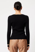 Load image into Gallery viewer, Once Was - Nova Merino Knit - Black/Husk