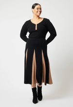 Load image into Gallery viewer, Once Was - Nova Merino Skirt - Black/Husk