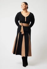 Load image into Gallery viewer, Once Was - Nova Merino Skirt - Black/Husk