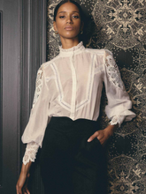 Load image into Gallery viewer, Once Was - Sevilla Cotton Silk Shirt - Blanca