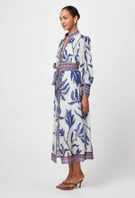 Load image into Gallery viewer, Once Was - Tierra Cotton Silk Dress - Palm Shadow