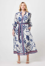 Load image into Gallery viewer, Once Was -Tierra Cotton Silk Dress - Palm Shadow